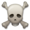 Skull and Crossbones emoji on LG